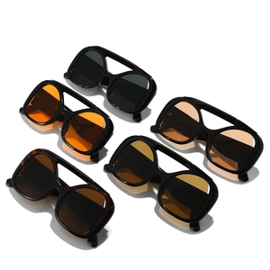 Oversized Y2K style sunglasses for women featuring bold frames in multiple colors