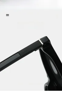Detail view of TR90 sunglasses showing the texture material and super elastic frame