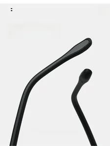 Detailed macro view of curved TR90 sunglasses legs with ergonomic anti-slip design