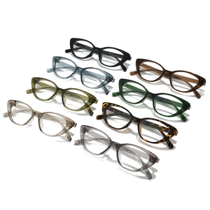 Vintage cat-eye optical glasses frames in various colors with retro full-rim design