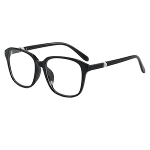Modische schwarze quadratische Sonnenbrille für Damen und Herren mit Perlendetails
