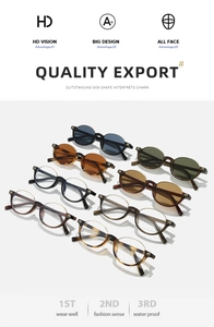 Collection détaillée de lunettes de soleil ovales rétro avec logo m sur les branches