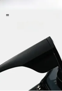 Detail view of lightweight and super elastic black frame for cycling sunglasses