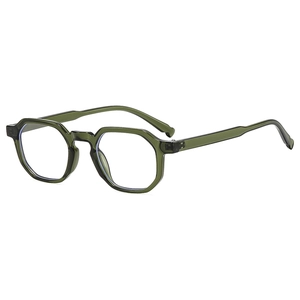 Montatura Per Occhiali Geometrici Esagonali Anti Luce Blu Materiale PC Vintage Leggero Elegante Per Donna E Uomo