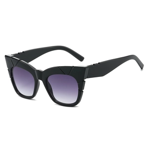 Fashion Geometric Cat Eye Sunglasses UV400 Protection PC Frame Trendy Gradient Lens Eyewear For Women Men Outdoor Party