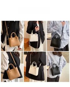 Three-color display of hobo bags with knot handles and soft litchi texture