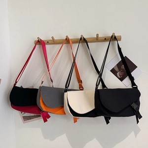 Crossbody Messenger Bag Oxford Cloth Contrast Color Adjustable Strap Urban Casual Streetwear Unisex Small Square Handbag