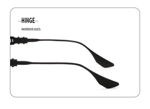 Detailed view of durable metal hinges and textured temple tips for aviator sunglasses