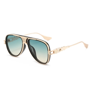 Flieger Sonnenbrille Zinklegierung Metallrahmen UV400 Schutz Pilotenbrille Industrieller Mechanischer Stil Für Damen Herren