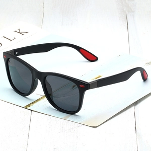 Men Polarized Sports Sunglasses UV400 Protection TAC Lens Matte Wayfarer Square Frame For Driving Outdoor Fishing