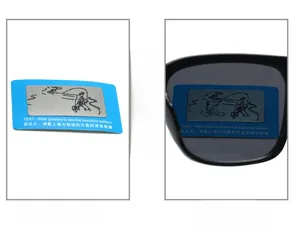 Polarized lens functional test showing glare reduction with a visible angler pattern