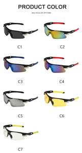 Lunettes de soleil de sport en sept options de couleurs pour le cyclisme et la course