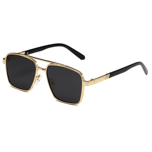Aviator Sunglasses Metal Frame Double Bridge UV400 Protection Pilot Eyewear Fashion Trendy For Men Women Retro