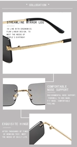 Detailed macro views of gold panther head sunglasses temples and nose pads features