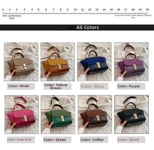 Detail view of 8 available colors showing contrast faux leather and crocodile texture