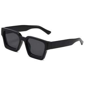 Lunettes De Soleil Carrées Rétro Monture Épaisse Protection UV400 Matériau PC Mode Pour Hommes Et Femmes Plein Air