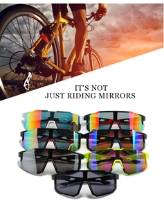 Collezione di occhiali da sole per ciclismo in sette colori con lenti HD colorate