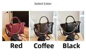 Comparaison détaillée des sacs à main en cuir rouge, café et noir pour femmes