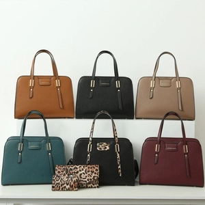 Women Stylish PU Leather Handbag Leopard Print Stitching Small Square Shoulder Crossbody Bag Handbag Wallet Card Holder
