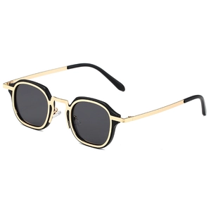 Vintage Small Frame Hexagonal Sunglasses Metal Frame AC Lens UV400 Protection Retro Driving Glasses For Men Women