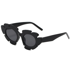 Lunettes De Soleil En Forme De Fleur Tournesol Couleur Gelée Monture PC Protection UV400 Mode Fête Unisexe