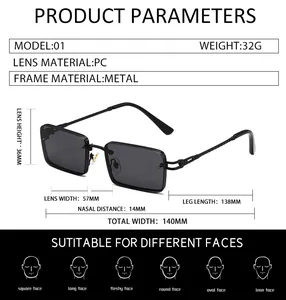 Guide des tailles de lunettes de soleil en métal avec dimensions et conseils de forme