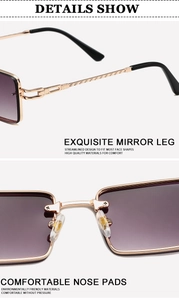 Detailsicht der Goldmetall-Sonnenbrille mit gravierten Bügeln und weichen Nasenpads