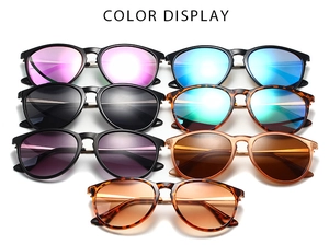 Various color options for retro aviator sunglasses including leopard and solid frames