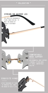 Detailansicht der Geister-Sonnenbrille mit robusten Scharnieren und Nasenpolstern