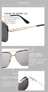 Close-up of ergonomic gold metal temples, eco-friendly nose pads and reinforced hinges