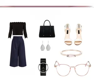Close-up of pink transparent frame glasses with blue light blocking lenses for women