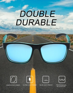 Détails des lunettes de soleil polarisées ultra légères avec filtre anti-lumière bleue