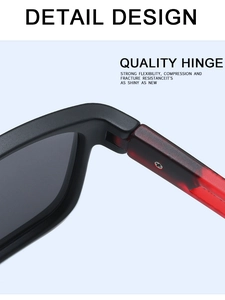 Détail des charnières durables sur lunettes de soleil de sport polarisées