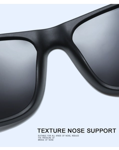Vue macro des plaquettes de nez intégrées pour lunettes de soleil de sport noir mat