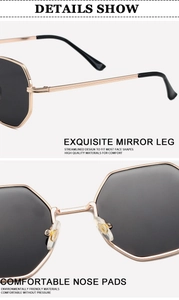 Detail view of streamlined rose gold metal temples and adjustable silicone nose pads