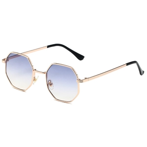 Vintage Octagon Sunglasses Metal Frame UV400 Protection Retro Small Polygon Sun Glasses For Men Women Outdoor Streetwear