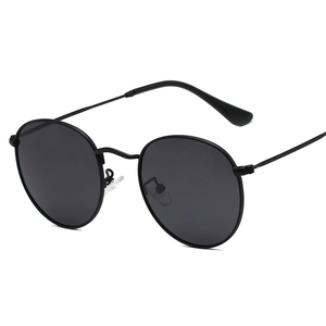 Round Polarized Sunglasses Metal Frame Retro Vintage Style UV400 Protection Outdoor Classic Eyewear For Men Women