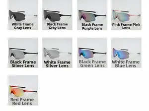 Lot de lunettes de soleil de sport avec verres colorés et montures enveloppantes