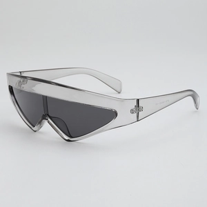 Shield Sunglasses Futuristic Y2K Cyberpunk PC Frame AC Lens UV400 Protection Street Fashion Eyewear For Men Women