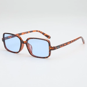 Retro Square Large Frame Sunglasses Men Women PC Frame AC Lens UV400 Protection Vintage Fashion Rivet Eyewear Outdoor Party Travel Sun Glasses
