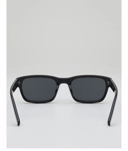 Detail view showing inner structure of olive green square frame retro sunglasses
