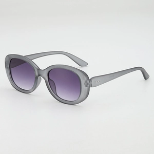 Lunettes De Soleil Ovales Rétro Monture PC Lentille AC Protection UV400 Streetwear Mode Hip Hop Pour Hommes Et Femmes