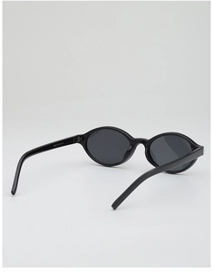 Detailed view of the 3852 model oval sunglasses temple with white sizing specifications
