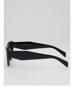 Side view of cat-eye sunglasses featuring detailed model specifications 3013 53-20-145