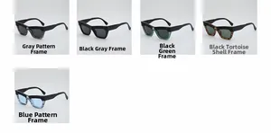 Collection of vintage cat-eye sunglasses in multiple colors and square thick frames