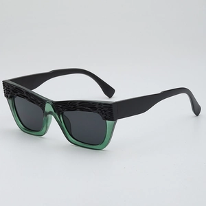 Retro Cat Eye Sunglasses UV400 Protection PC Frame AC Lens Outdoor Sports Cycling Fashion 3D Relief Texture For Unisex