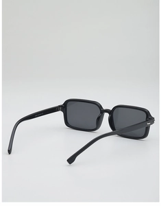 Detail view of black square sunglasses showing the inner frame and model specs S780