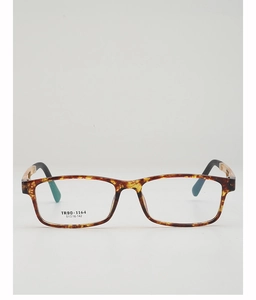 Detail view of tortoiseshell TR90 frame with model TR90-1164 and size 51-16-142
