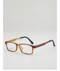 Detail view of TR90 glasses frame showing model TR90-1164 and tortoise shell texture