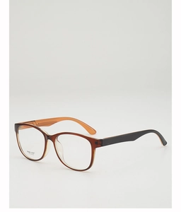 Detail view of TR90-1147 round glasses frame showing dimensions and tortoiseshell texture